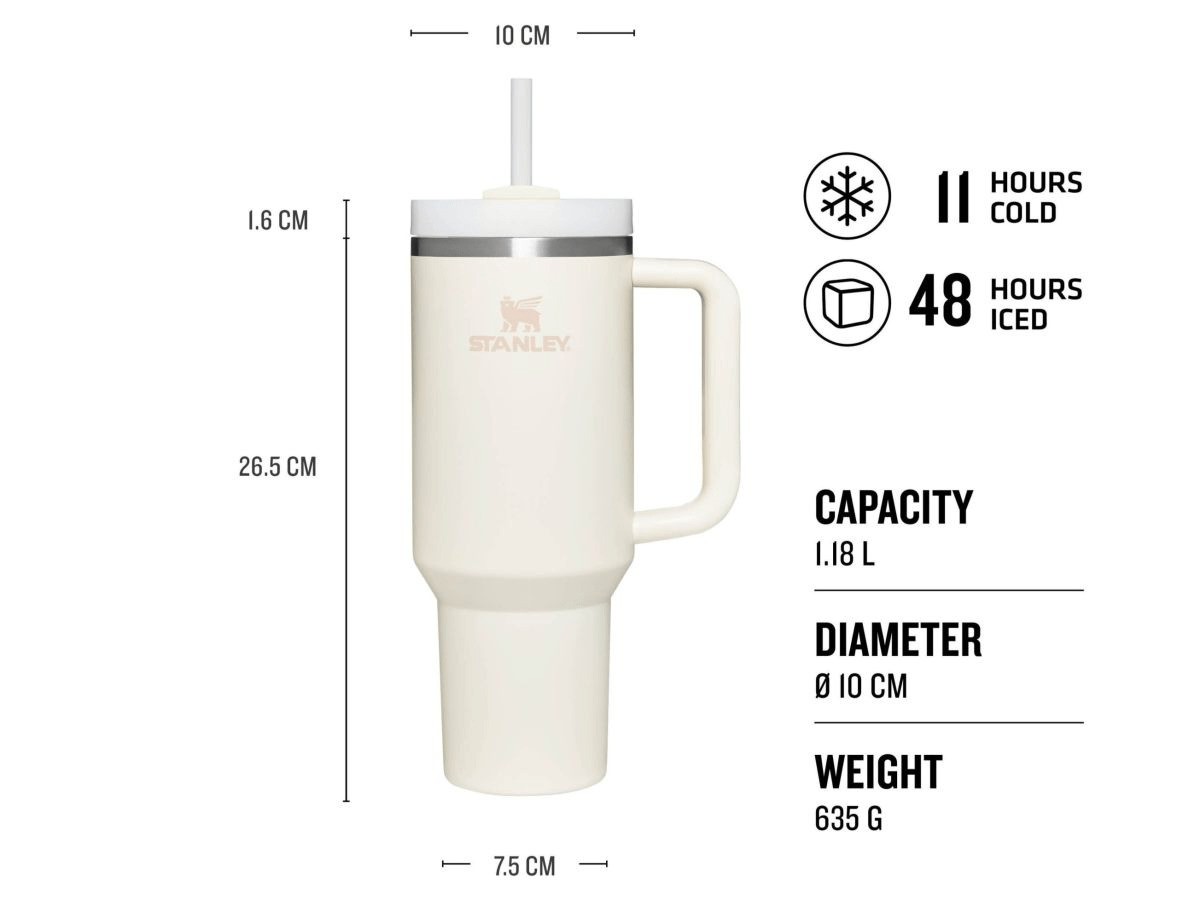 Stanley The Quencher H2.O FlowState™ Tumbler 1.18L  40oz Cream Tonal 2